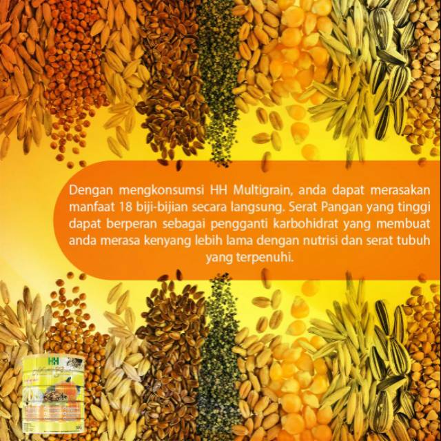 

HH Multi Grain yang terdiri dari 18 biji-bijian