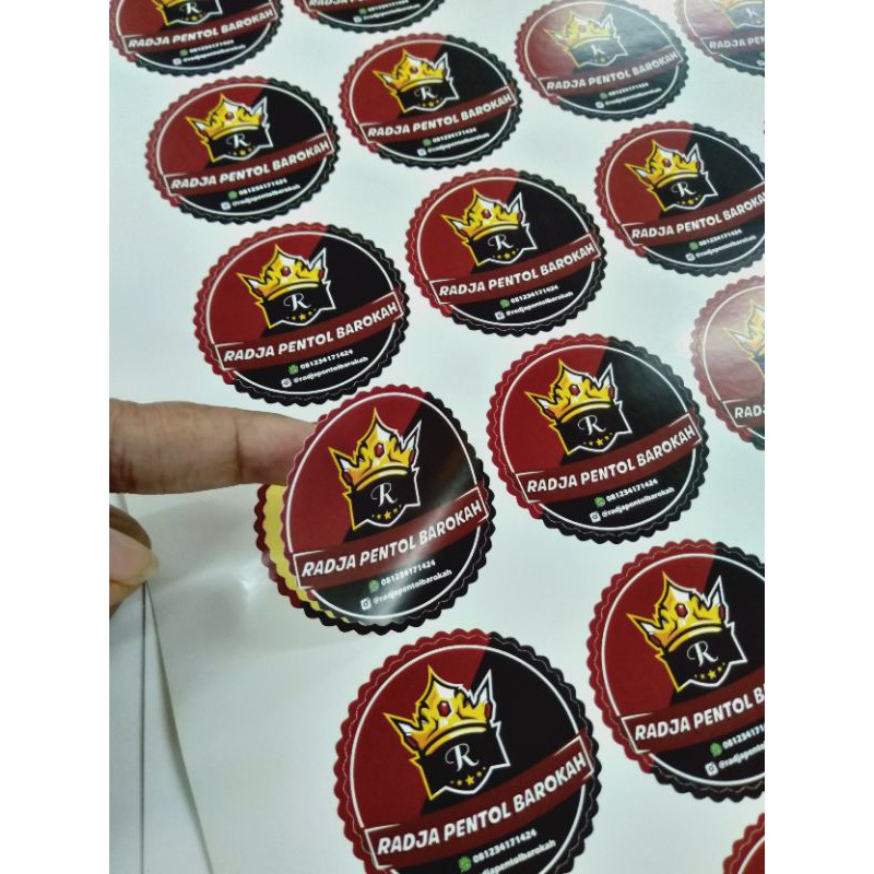 

Sticker Produk Custom Murah