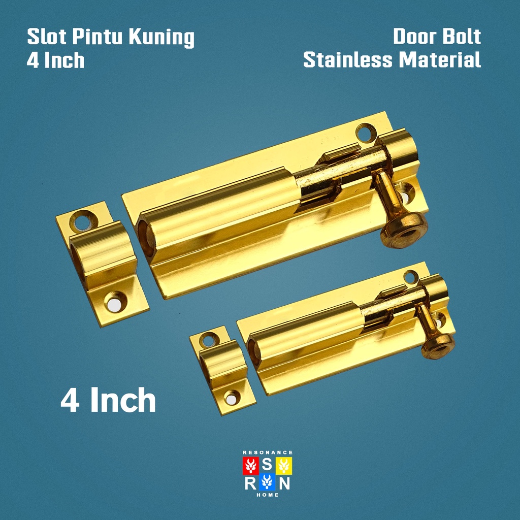 Slot Pintu / Jendela Plat Tebal Grendel 4 Inch Resonance Home