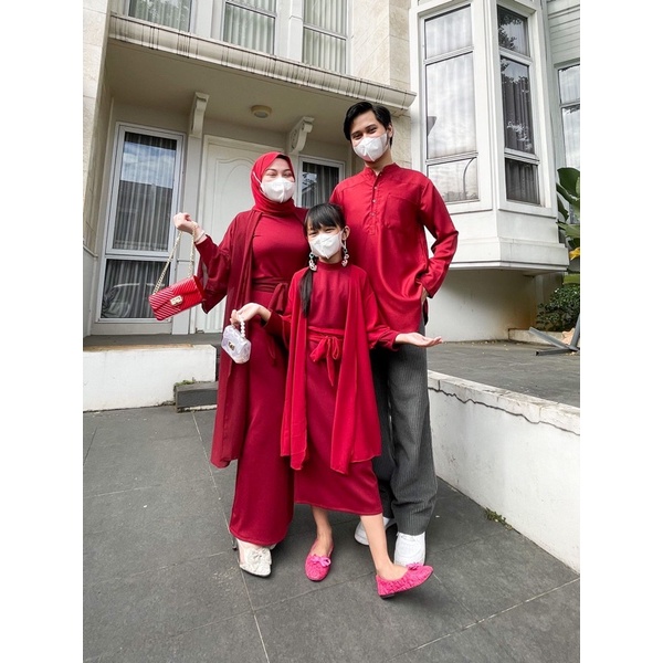 COUPLE626#DRESS+KEMEJA/DAPAT 2 PASANG/COUPLE DRESS