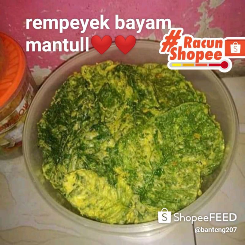

peyek bayam mantull❤️❤️