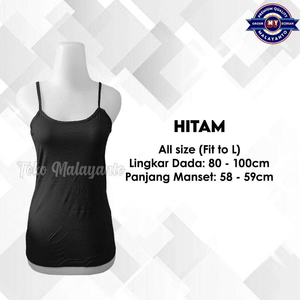 Tanktop Tali Kecil Renda Polos Warna Ukuran All Size Ready Stok!!-7