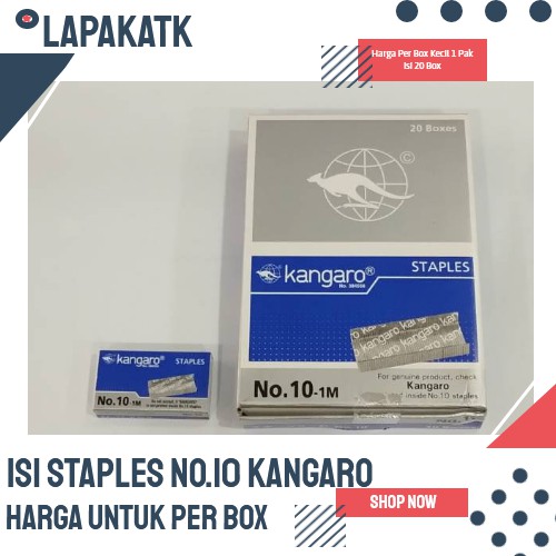 

isi staples kecil no 10 Kangaro +