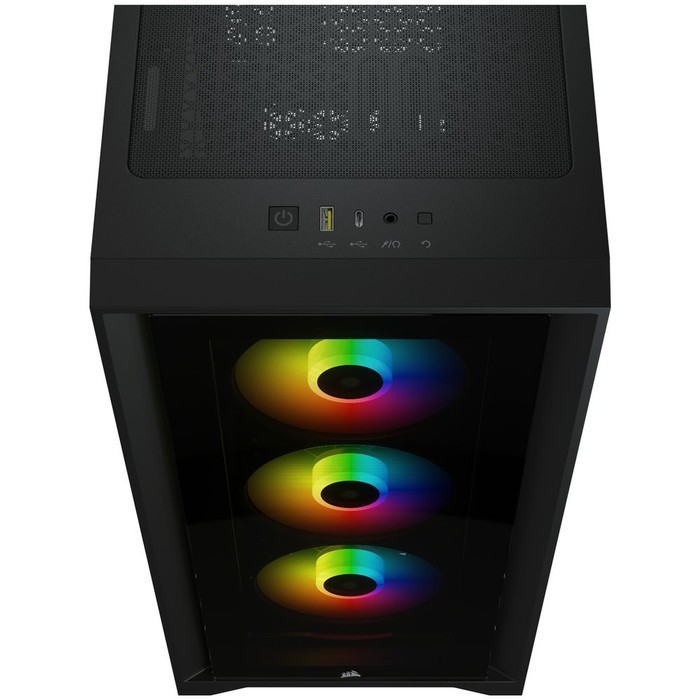 Casing Corsair iCUE 4000X RGB Tempered Glass (Black/White)