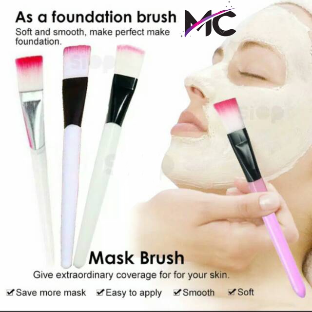 Kuas Masker Wajah Silikon Murah Silicone Make Up Brush Perawatan Kecantikan Muka Alat Kosmetik Murah