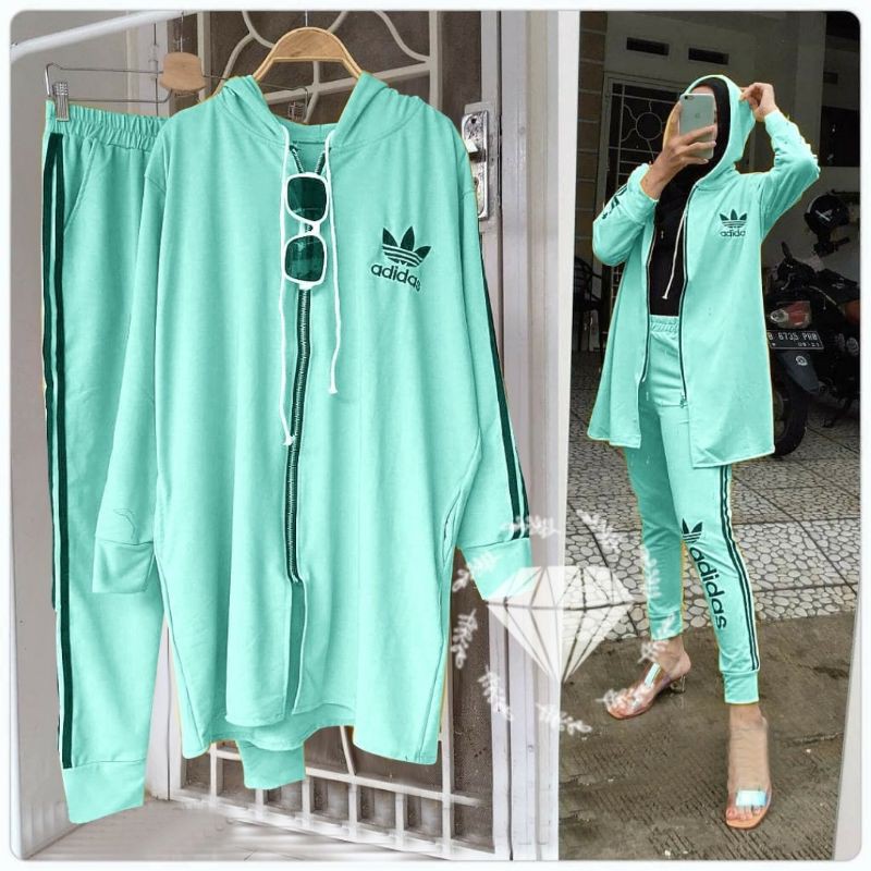 SET CELANA SADIDA HODIE, BABYTERRY,GAMIS, HIJAB, MUSLIM, SETELAN