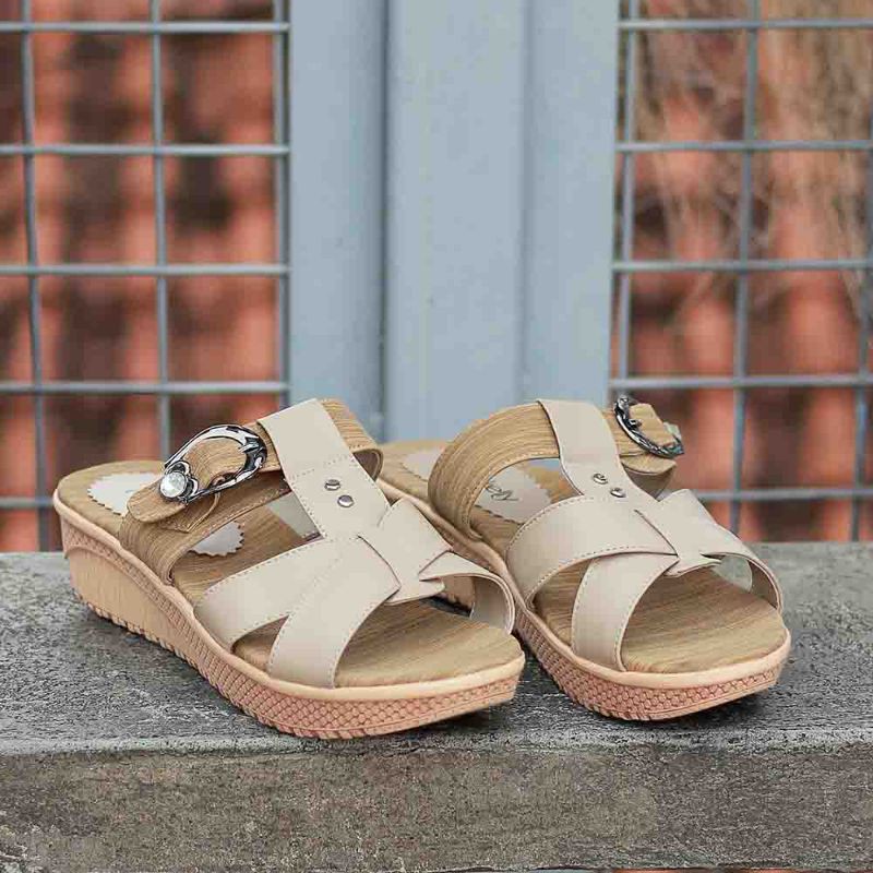 Sandal wedges wanita sendal cantik bahan premium high quality garansi original