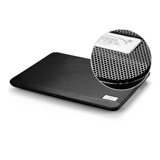 Cooling pad laptop DeepCool 1 fan 140mm slim Mesh for office gaming N17 - Notebook Cooler coolingpad Deep Cool n-17