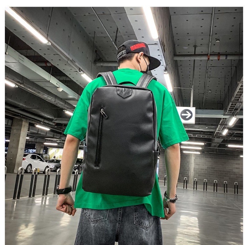 Tas Ransel Kulit Pria / Backpack Kulit Pria Tas Sekolah