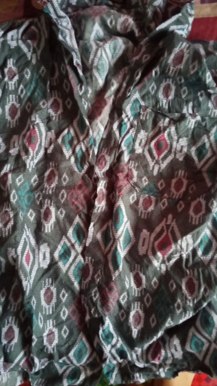 Kemeja Batik Lengan Panjang 021 Danabrata Batik Hrb026 Kenongo Hem Padi Pekalongan M L Xl Murah