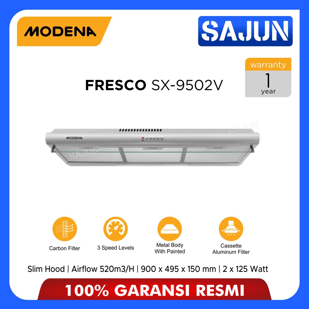 Modena Slim Hood 90 cm FRESCO SX 9502V Cooker Hood SX9502V / SX-9502V