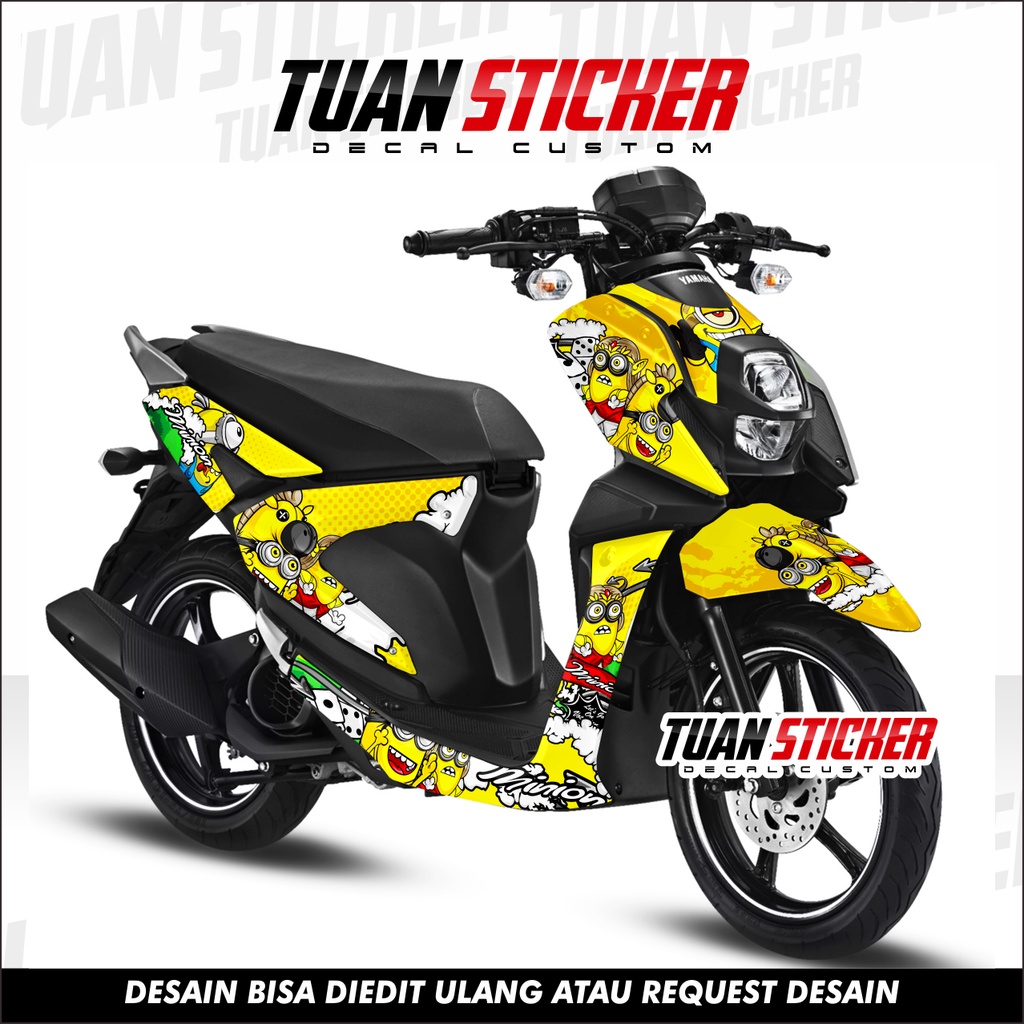 Sticker Striping Decal Yamaha XRide 125 Decal Sticker XRide 125 Sticker XRide 125 Full Body minion