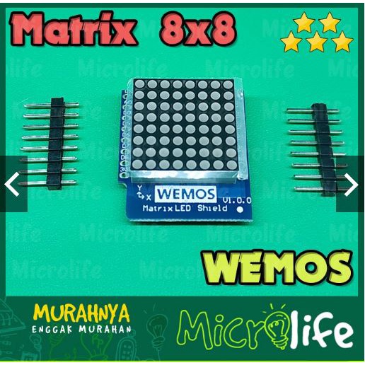 Matrix Wemos D1 Mini Shield LED 8x8