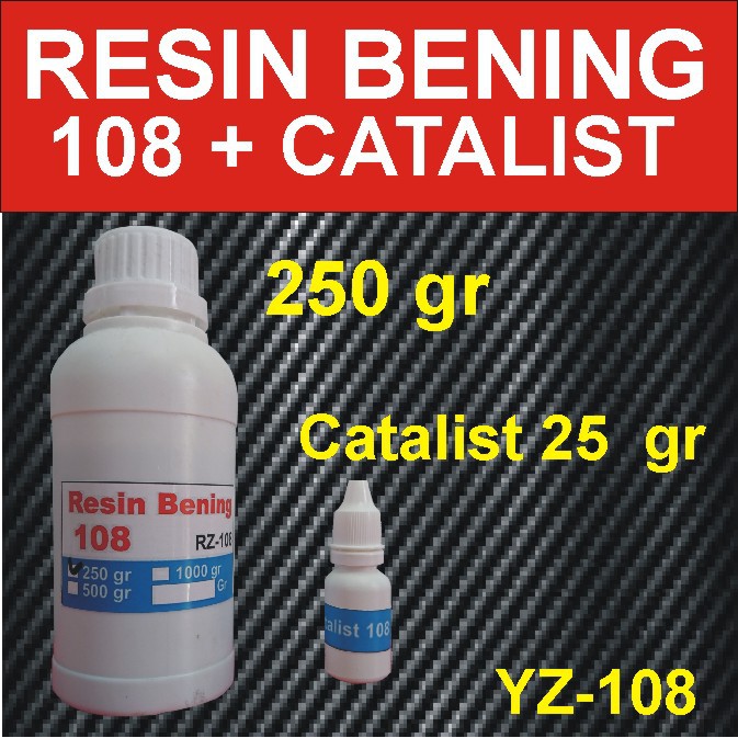 Resin Bening 108 Resin Gantungan Kunci Resin Kevlar Bonus 15 ml katalis
