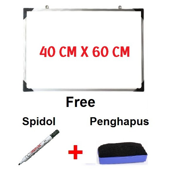 

Papan Tulis White Board Gantung Ukuran 40X60 cm Terbaik