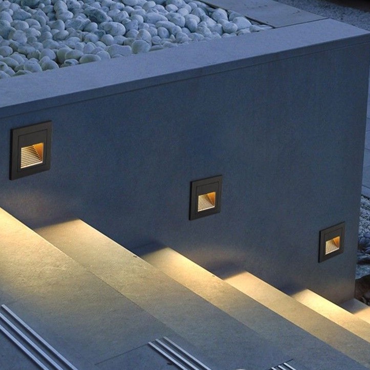 Lampu Tangga LED Dinding Inwall 1,5W 1.5W 1.5 Watt 1,5 Watt / Step Light LED 1.5 Watt Cahaya 3000k