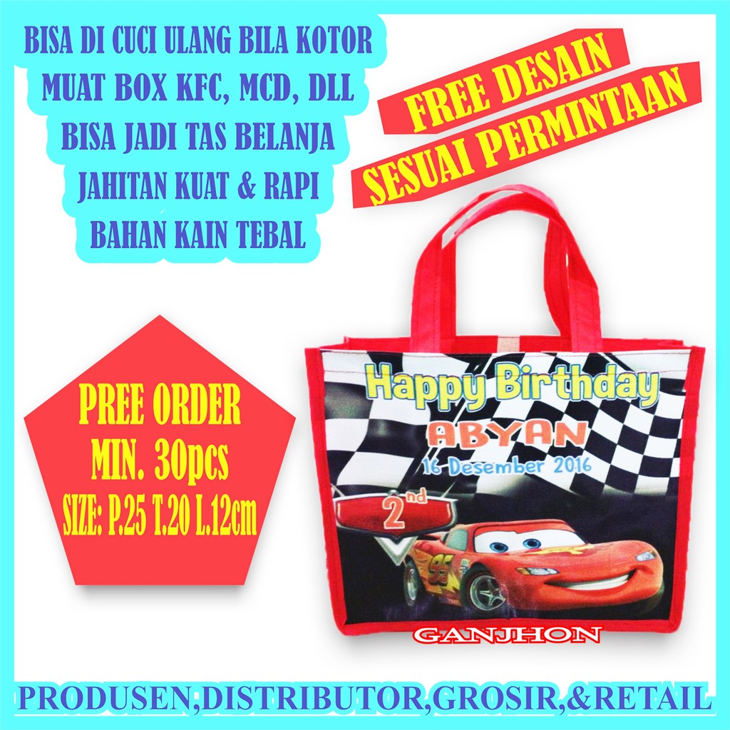 Tas ulang tahun PROMO READY STOCK DAN CUSTOM-8