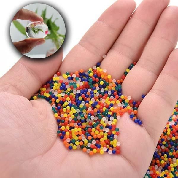 HIDROGEL MEDIA TANAM TANAMAN PENGGANTI AIR TANAH MAGIC BALLS WATER BEADS MAGIC CYSTALL BUBBLE