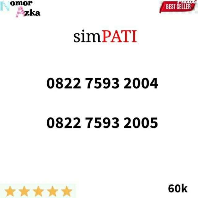 Promo nomor cantik simpati seri tahun 2004 2005 termurah p11