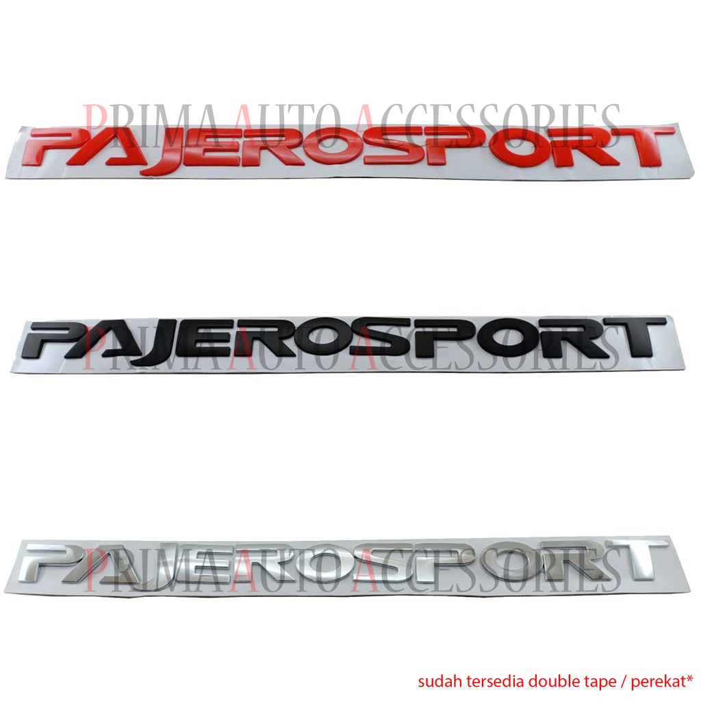 Emblem Logo Mobil PAJEROSPORT Engine Hood / Kap Mesin