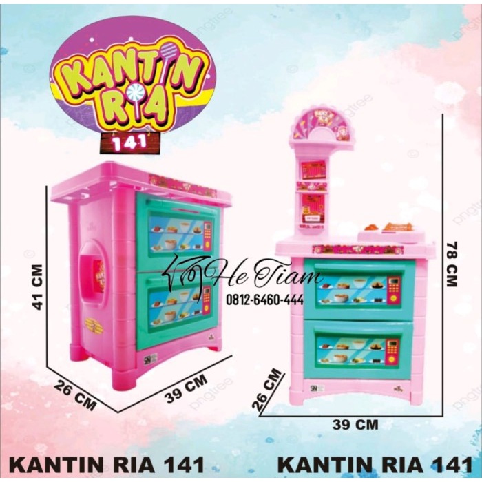 MAINAN ANAK PEREMPUAN KANTIN RIA/MAINAN MASAK MASAKAN JUMBO