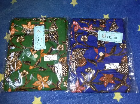 Setelan Celana Pendek Batik Kencana Ungu Prabu