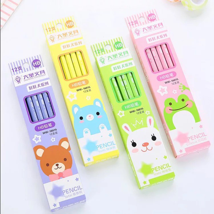 

PENSIL TULIS HB ANIMAL 1 SET ISI 12 PCS TERMURAH