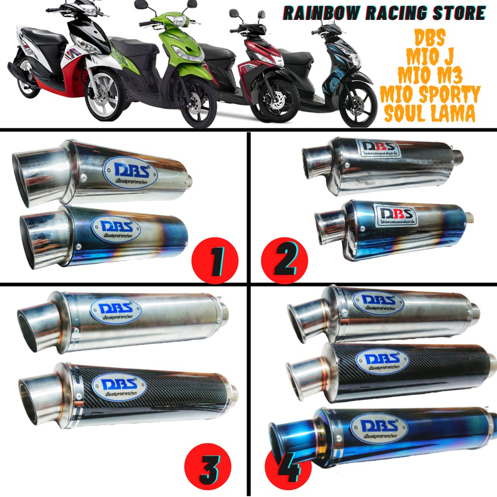 Jual Knalpot Racing Mio J Mio M3 Knalpot Mio Sporty Mio Smile Soul Lama Knalpot Xeon Gt Xeon Rc Dbs Indonesia Shopee Indonesia