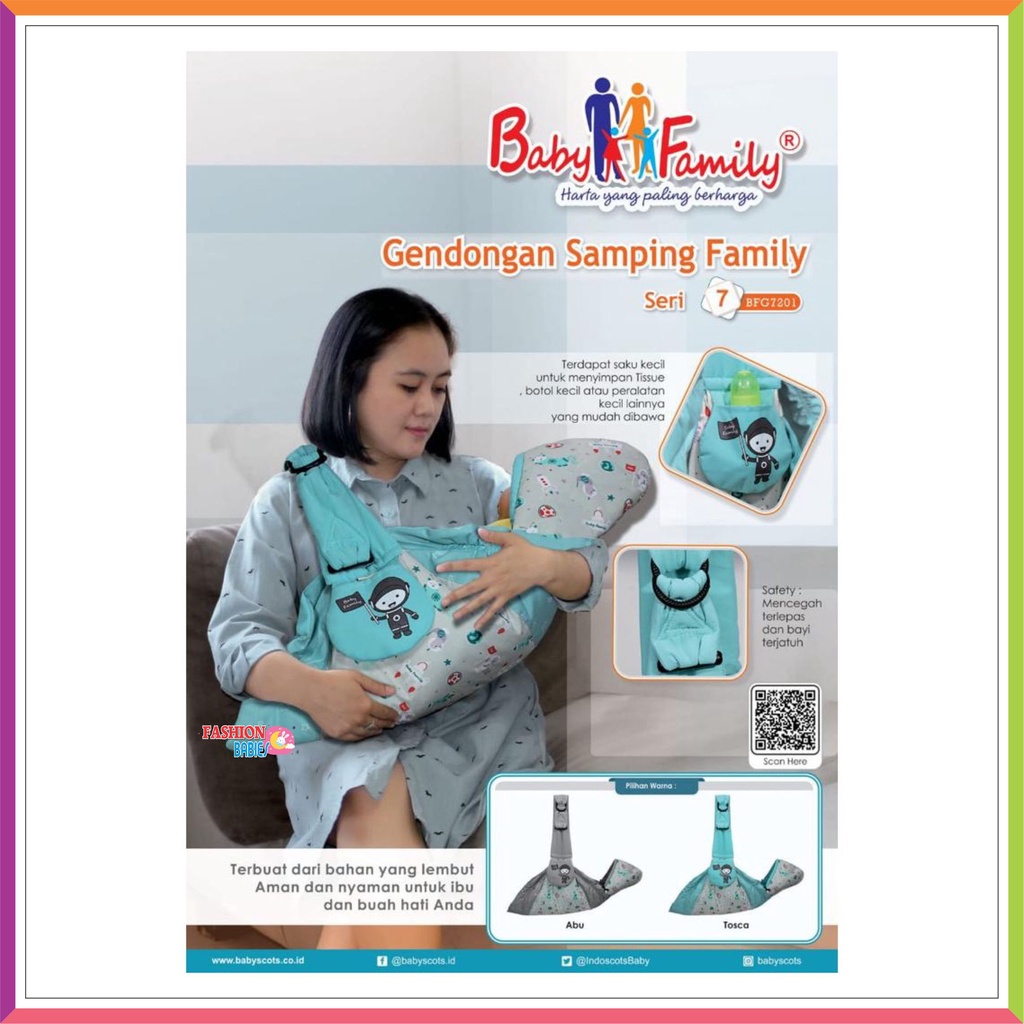 BABY FAMILY NEW SERIES GENDONGAN SAMPING | GENDONGAN BAYI BARU LAHIR | SLING RIDER BFG7201