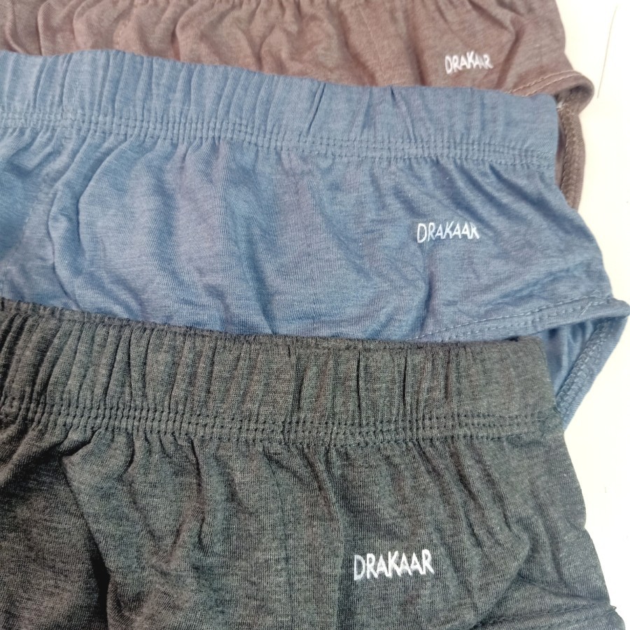 3 Pcs Celana Dalam Pria DRAKAAR Katun CD Underwear Pakaian Dalam Pria Cotton