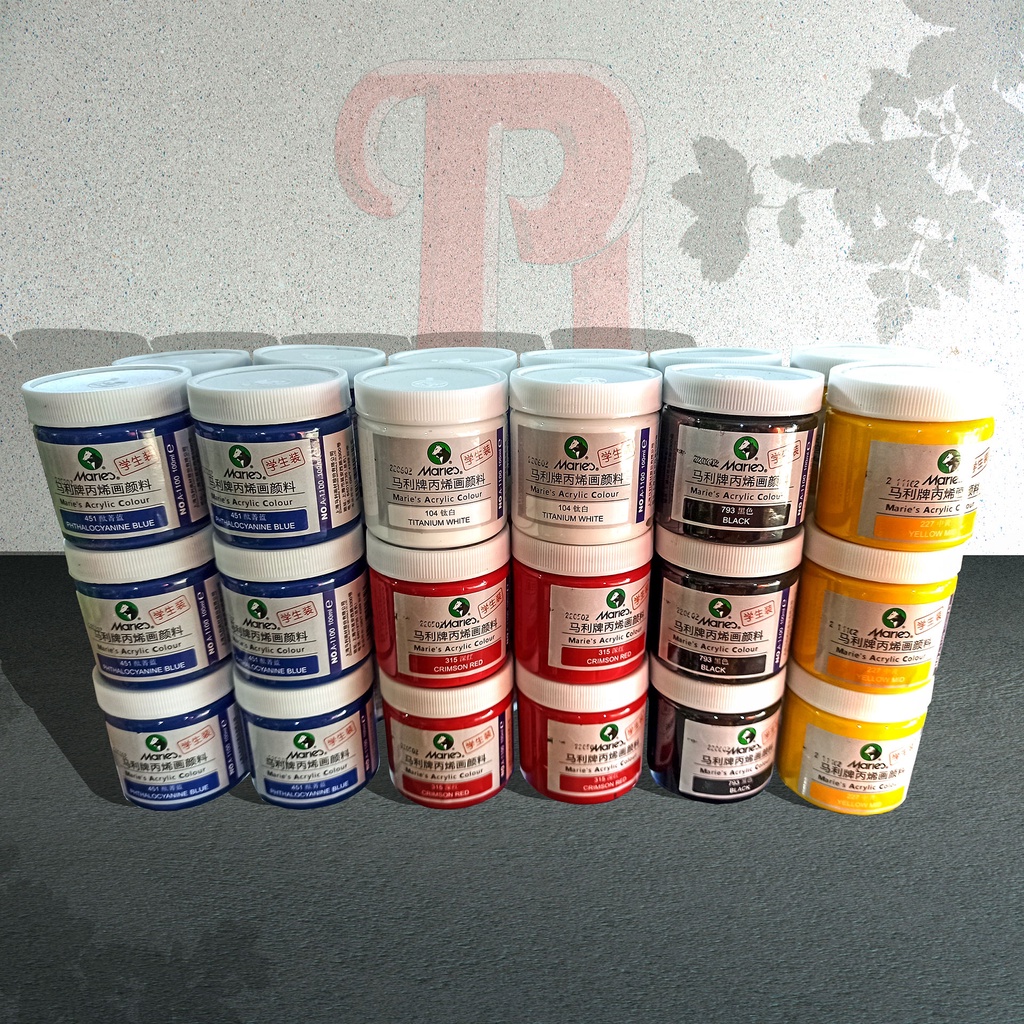 

Maries Akrilik 100ml / Cat Akrilik 100ml / Cat Lukis / Maries A 1100