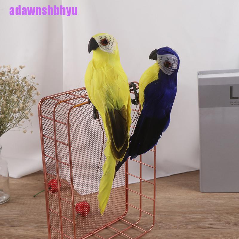 Ornamen Simulasi Burung Beo Ukuran 25cm / 9.8 Inch Untuk Rumput