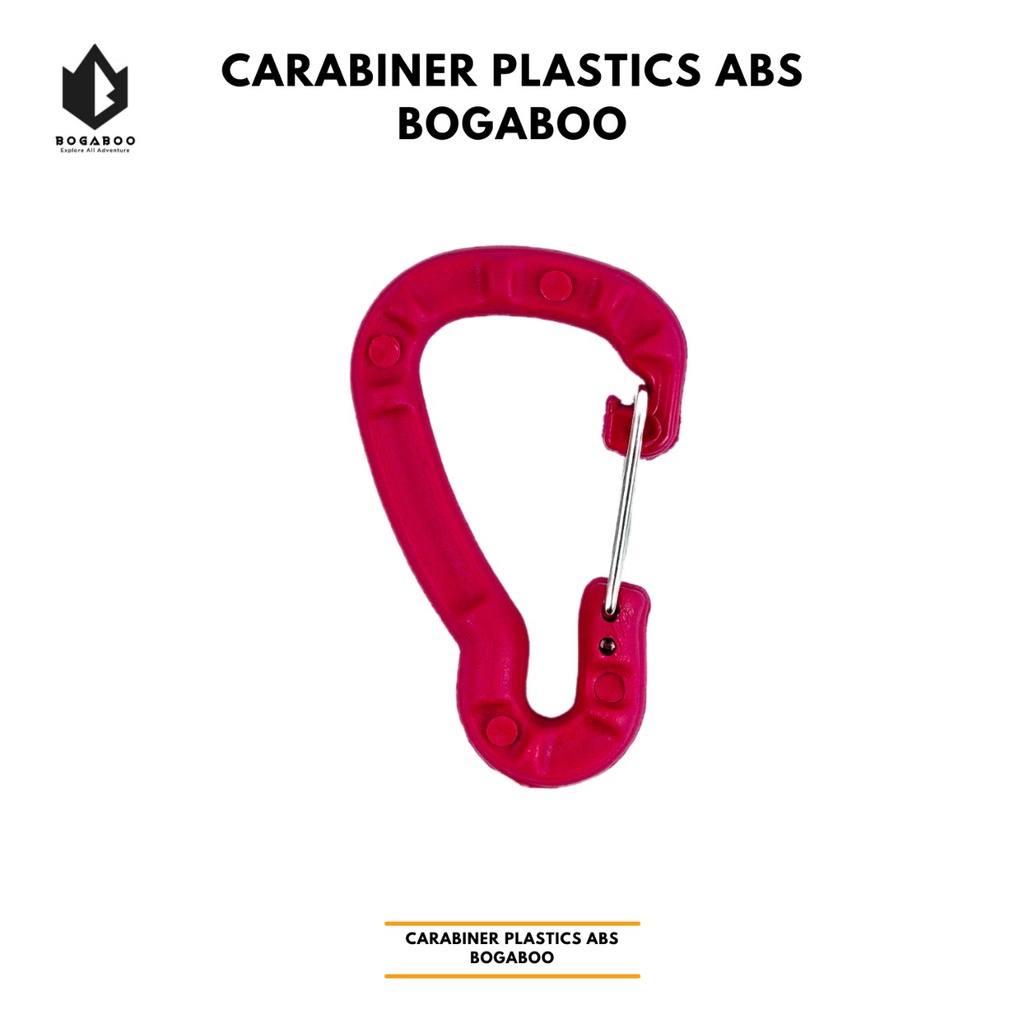 carabiner Plastik - ACC - carrabiner platics ABS - carabiner gantungan snap clip lock - gantungan kunci