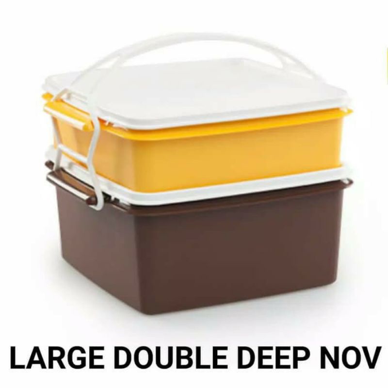 Large Double Deep Tupperware Rantang Promo