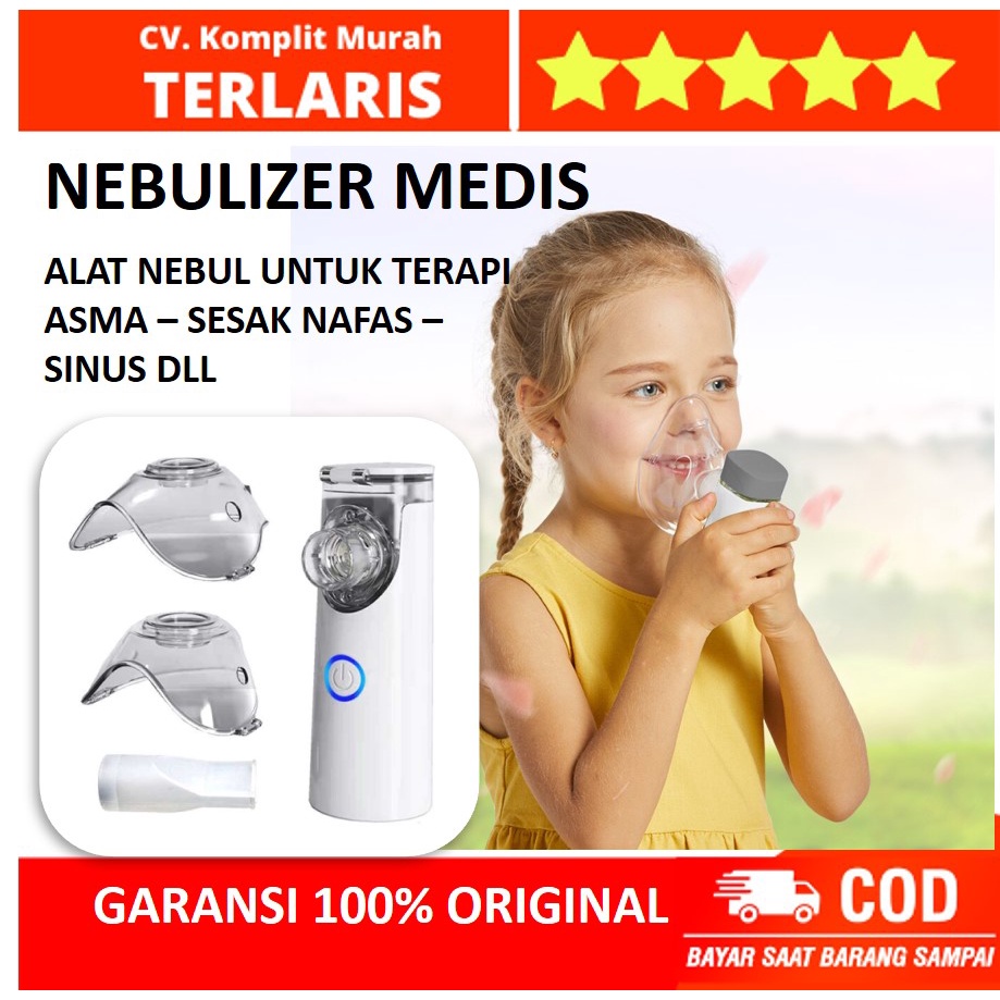 BISA COD Alat Nebul Asma Terapi Pernafasan Asma Sesak Nafas Nebulizer Inhaler Atomizer Nebulizer Med