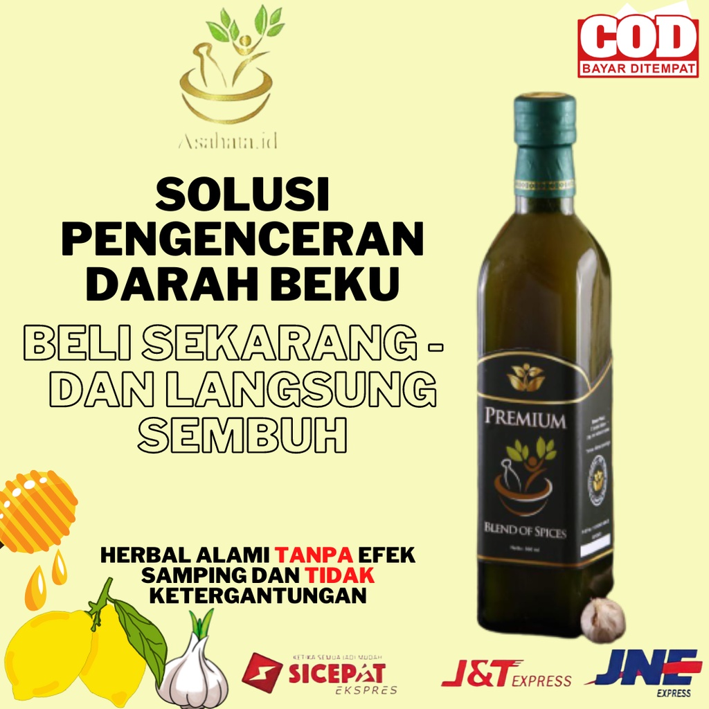 

BERKHASIAT! Obat Pengencer Darah Beku Alami, Herbal Asli, Aman Untuk Lambung, Cocok Untuk Ibu Hamil - Asahata Blend Of Spices