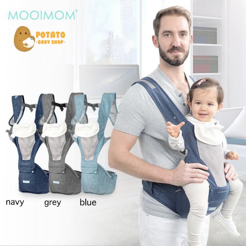 Mooimom - Breathable Hipseat Carrier / Gendongan Bayi