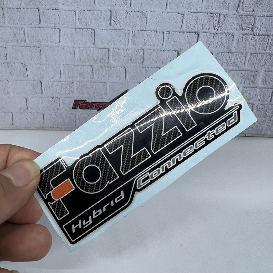 STIKER FAZZIO STICKER TULISAN FAZIO TIMBUL