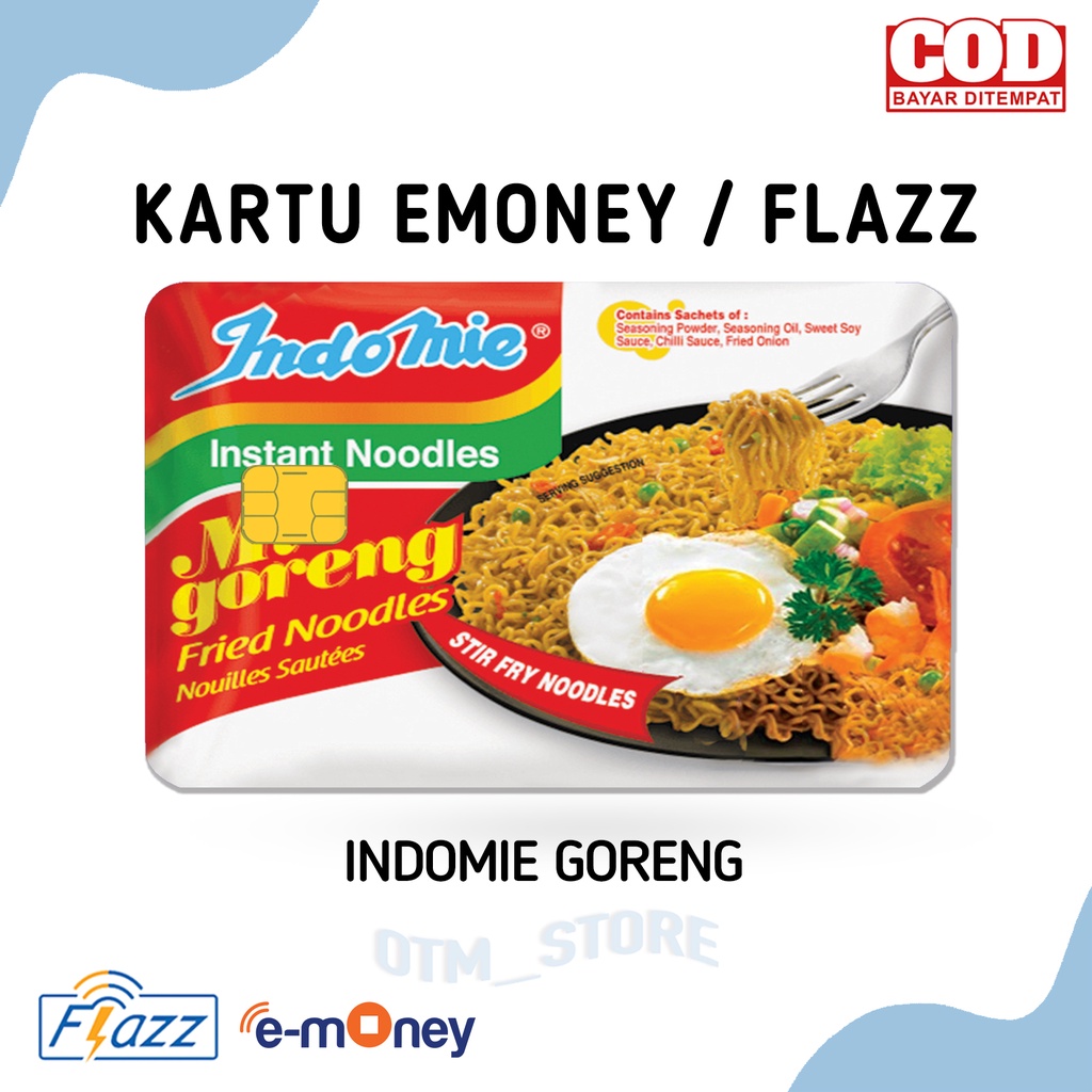 Kartu FLAZZ BCA GEN 2  Emoney Mandiri Motif Indomie