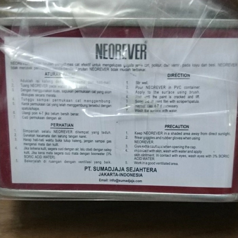 

RB Penghapus Cat / Pengelupas Cat / Paint Remover Neorever 250gram