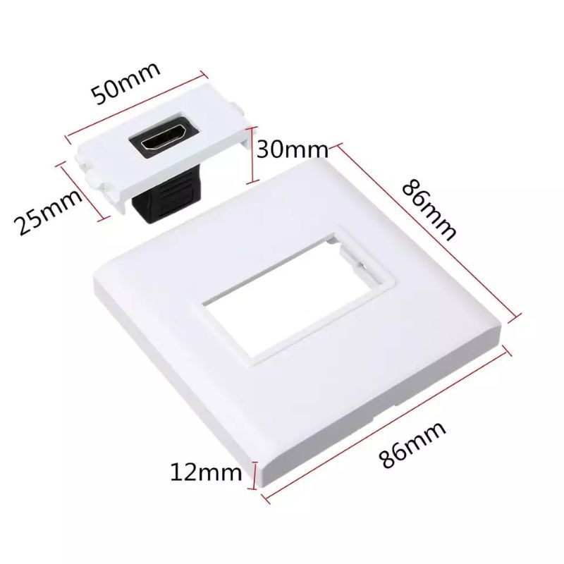 Faceplate HDMI Single Port