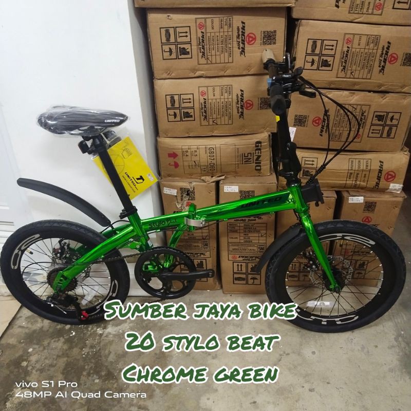 Sepeda LIPAT 20 inch United Stylo BEAT design NEW