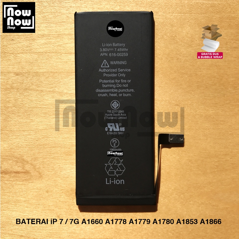 Baterai iP 7 / 7G A1660 A1778 A1779 A1780 A1853 A1866 Batre Batrai Battery HP