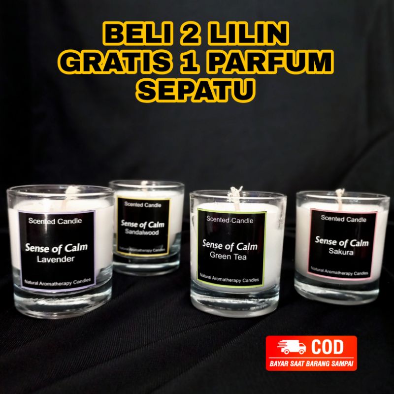 Scented Candle Lilin Aromaterapi 60 GR Lilin Souvenir Lilin Grosir Lilin Wangi Candle Aromatherapy Vegetable Natural Wax