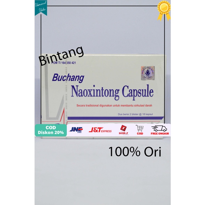 

◾COD◾ Buchang naoxintong capsule bu Chang capsule obat pelancar darah