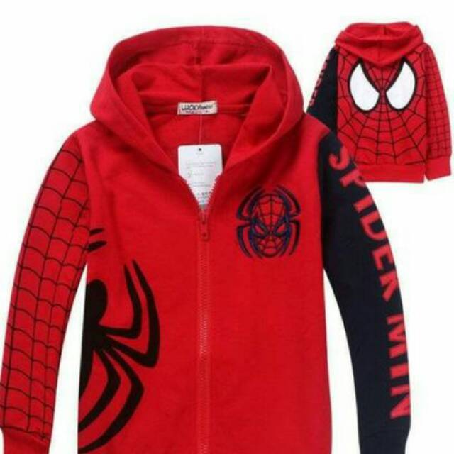 Jacket hoodie spiderman