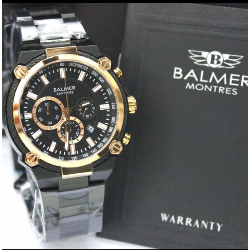 PROMO BALMER 7977 BLACK ROSEGOLD PRIA ORIGINAL GARANSI 1TAHUN