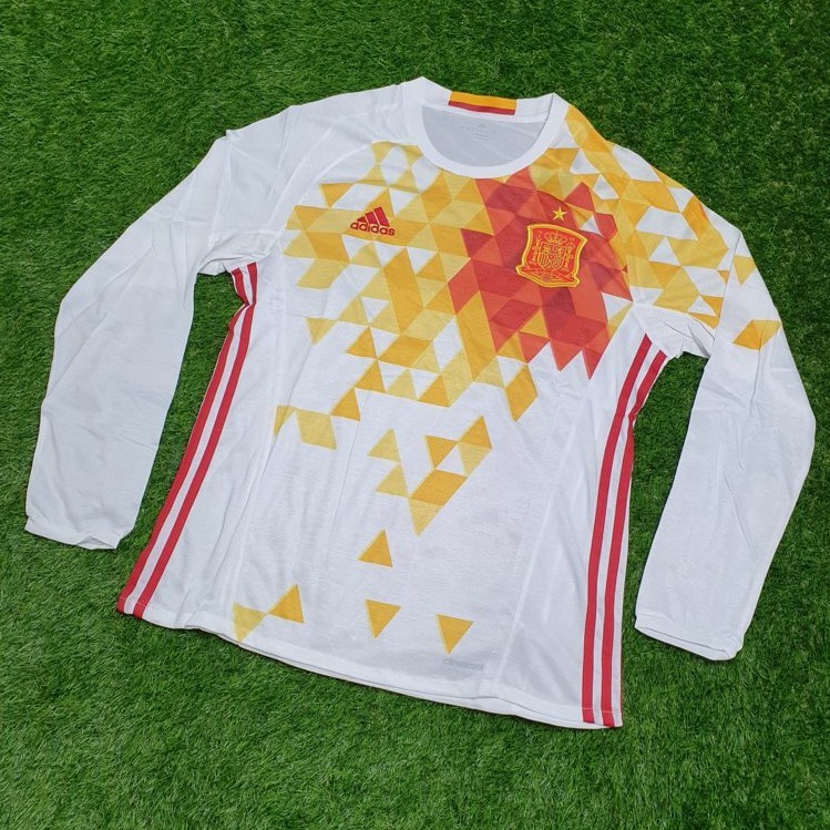 Jersey Bola SPANYOL Away Long Sleeve LS 2016/2017 Grade Ori