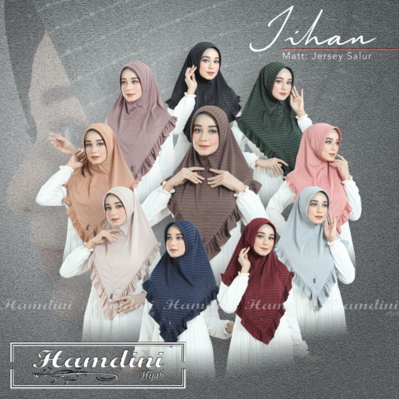 JILBAB INSTAN JIHAN ORI HAMDINI/ HIJAB SALUR