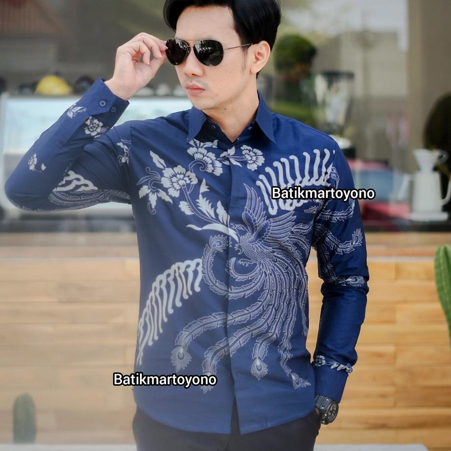 Terbagus.. batik pria lengan panjang premium lapis furing baju batik cowok batik pria lengan panjang